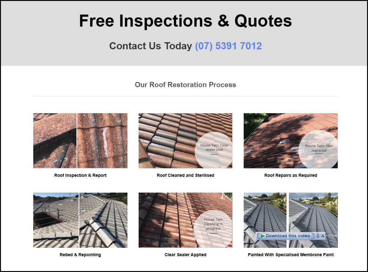 Roof Restoration Logan and Beenleigh Quotes